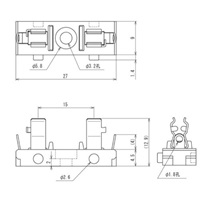 125V/5A[5.2x20]ヒューズホルダー(横型連結_選択画像04