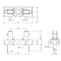 125V/5A[5.2x20]ヒューズホルダー(横型連結_選択画像04
