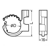 φ45.5mm吊りポルト用ケーブルハンガー(5個_選択画像04