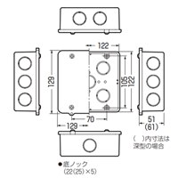 大形アウトレットポックス(深型/ノック付)_選択画像02