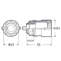 φ22mmフレキ管用コネクター(環境配慮型)_選択画像02