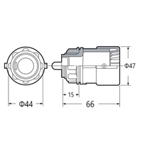 φ28mmフレキ管用コネクター(環境配慮型)_選択画像02