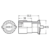 φ22mmフレキ管用コネクター(省スペース型)_選択画像03