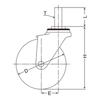 φ150ブレーキキャスター(ゴム/L型)_選択画像03