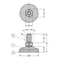 φ40/M10x20/160kgアジャスターボルト(首振_選択画像03
