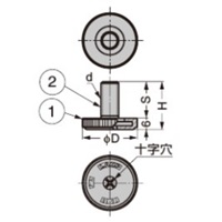 φ30/M10x20/150kgアジャスターボルト(薄型_選択画像03