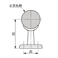 φ35mm手すり用直受ブラケット(ゴールド)_選択画像04