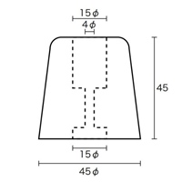 φ45x45mm戸当り(黒/4個)_選択画像03