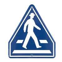 685x600mm構内道路標識[横断歩道]