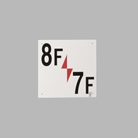 300x300mm階数表示板(8F/7F)