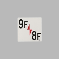 300x300mm階数表示板(9F/8F)