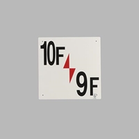 300x300mm階数表示板(10F/9F)