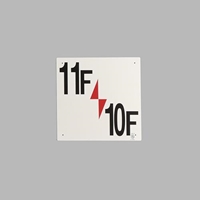 300x300mm階数表示板(11F/10F)