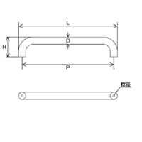 M6x22x300mm雌ねじ取手(ステンレス製)_選択画像03
