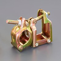 φ42.7/φ48.6mmx□50mm角丸クランプ(自在)
