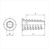 M5x20mm鬼目ナット(R)(Dタイプ/三価白/4個)_選択画像04