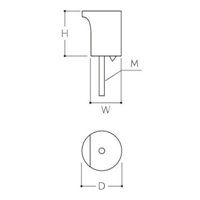φ20x25mm/M4つまみ(木製/ねじ込み式)_選択画像02