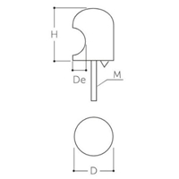 φ25x32mm/M4つまみ(木製/ねじ込み式)_選択画像02