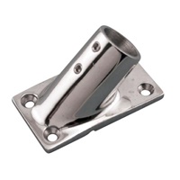 25mmパイプ用アングルベース(ステンレス製)