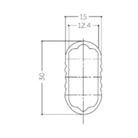 30x15x910mm楕円パイプ(アルミ製)_選択画像02