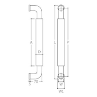 φ30mm/70x600mmO型ハンドル(HL/ホワイト)_選択画像02