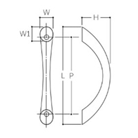 155mmブリッジハンドル(マットブラック)_選択画像02
