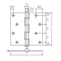 127x102mm義星丁番(SUS304/GB)_選択画像04