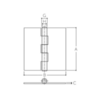 76x75mm溶接丁番(鋼板)_選択画像03
