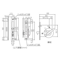 30-39mm/51mm引戸鎌錠(UD型)_選択画像02