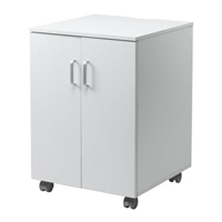 500x500x700mmプリンターワゴン(扉付)