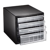 278x350x258mm/浅3･深1段レターケース(黒)_選択画像02