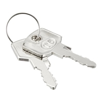 278x350x258/鍵付深1･浅3段レターケース(黒_選択画像04