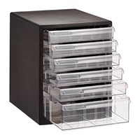 278x350x345mm/浅5･深1段レターケース(黒)_選択画像02