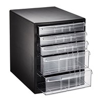 278x350x345mm/浅3･深2段レターケース(黒)_選択画像02