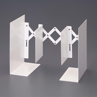 105～350x197x281伸縮式ブックエンド(白)