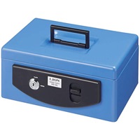 272x209x118mm手提げ金庫(ブルー)