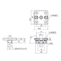 30角用後入れ式ジョイント(プレート+テーパ_選択画像03