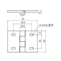 70x50mm40角用アルミ丁番_選択画像04