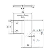 70x102mm40角用アルミ旗丁番(右用)_選択画像03