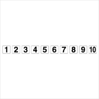 50x50mm番号表示ステッカー[1～10]_選択画像02