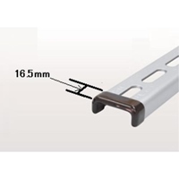 44.4x17x3.2チャンネル型保護キャップ黒2個_選択画像03