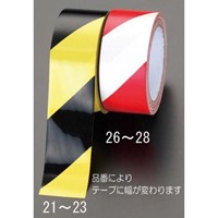 76mmx16.2m危険警告テープ(赤/白ラミネート