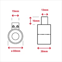 DC12V/φ80mm/2000N電磁マグネットホルダー_選択画像02