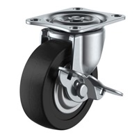 38mmキャスター(自在金具･ブレーキ付･微音)