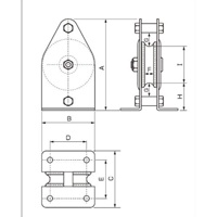 75mm/250kg縦型固定滑車(1車/メタル)_選択画像02
