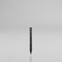 φ55x600mm擬木杭(穴あり/ダークブラウン)