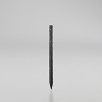 φ55x900mm擬木杭(穴あり/ダークブラウン)