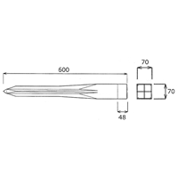 70x70x600mm境界杭(再生プラスチック)_選択画像03