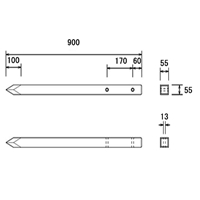 55x55x900mm角杭(穴あり)_選択画像04
