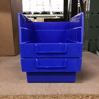 168x295x152パーツトレー/ラック棚用(青*30_選択画像02